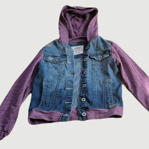 Girls Levis Denim Jacket Hoodie 3672